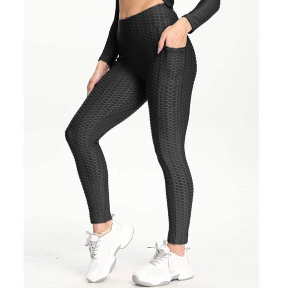 Croco Skin Leggings with Pockets - Picture 1 of 5